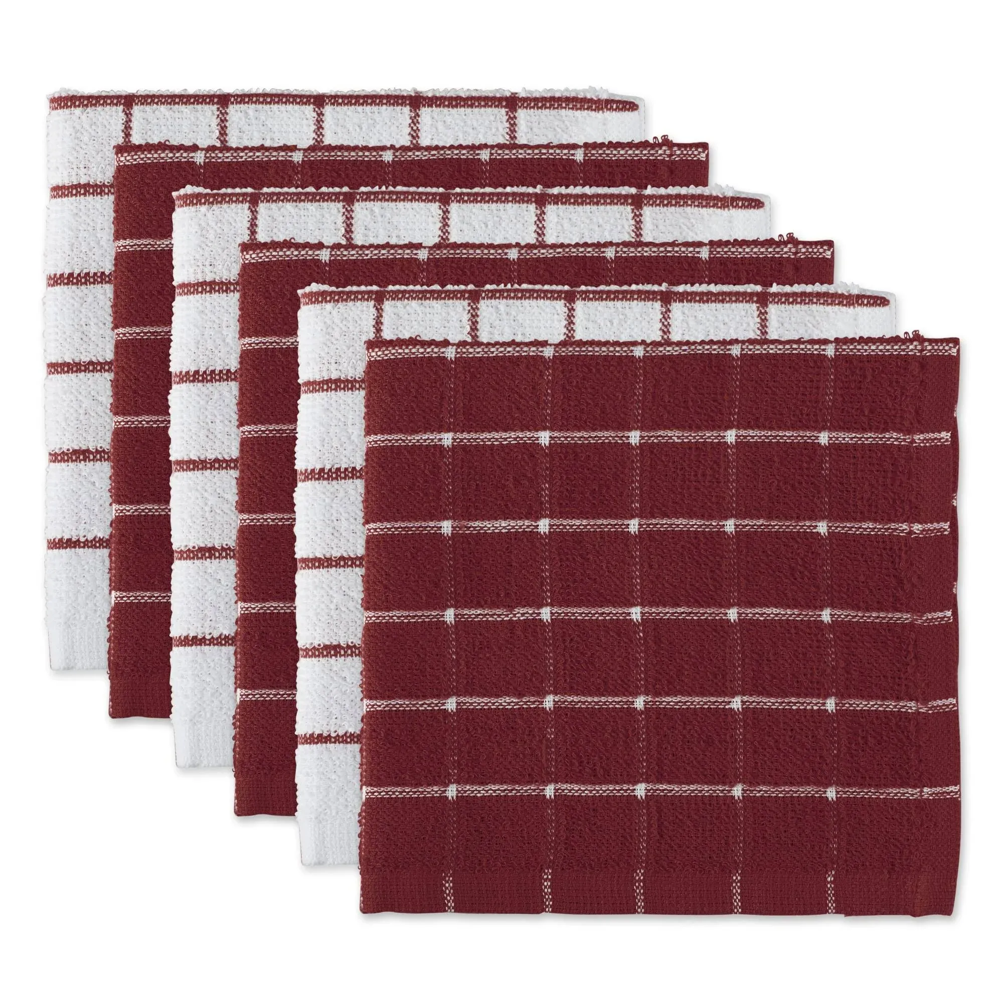 DII Wine Combo Windowpane Dishcloth (Set of 6)