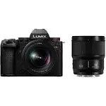 Panasonic LUMIX S5II - Cámara sin espejo de marco completo de 24.2MP con AF híbrido y tecnología Active I.S con batería de iones de litio Panasonic DM