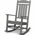 POLYWOOD Presidential Rocking Chair - Slate Grey