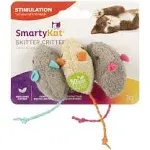 SmartyKat Skitter Critters Mice Catnip Toy Grey & Tan 3 Count