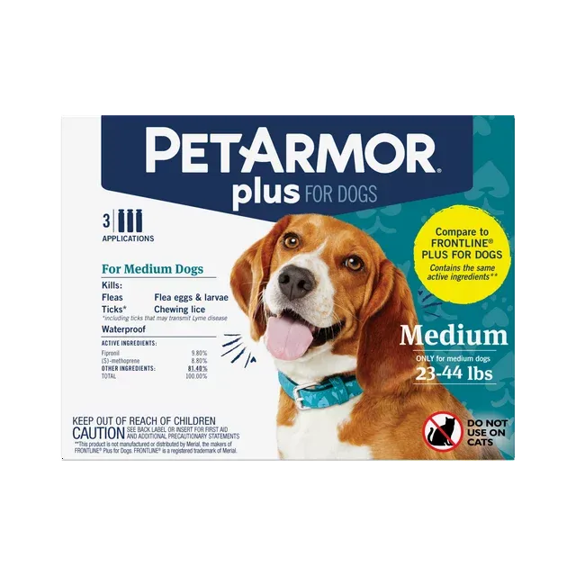 PetArmor Plus Flea and Tick Topical Treatment for Dogs, 23-44 lbs - 6 count