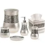 Creative Scents Bathroom Accessories Set, Decorative 6 Piece Bath Accessory D...