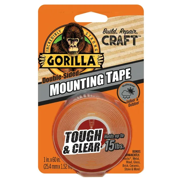 Gorilla Clear Double Sided Mounting Tape