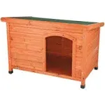 TRIXIE Large natura Classic Outdoor Dog House, Weatherproof Finish, Elevated ...