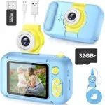 Kid Camera,ARNSSIEN Camera for Kid,2.4in IPS Screen Digital Camera,180Flip Len