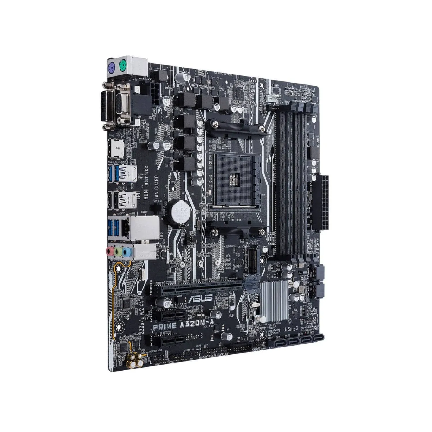 ASUS PRIME A320M-A  AMD A320 equipped AM4 Socket motherboards 