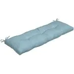 Arden Selections Oceantex 18-in x 48-in Sky Blue Patio Bench Cushion Lowes.com