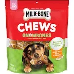 Milk-Bone GnawBones Rawhide-Free Knotted Bones, Chicken, Mini, 19.1-Ounce