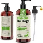 Deley Naturals Wild Caught Fish Oil for Dogs 16oz Omega 3-6-9