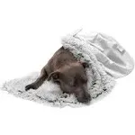 FurHaven Long Fur & Velvet Waterproof Blanket - Mist Gray, Large