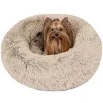 Friends Forever Coco Faux Fur Self Warming Indoor Round Donut Cuddler