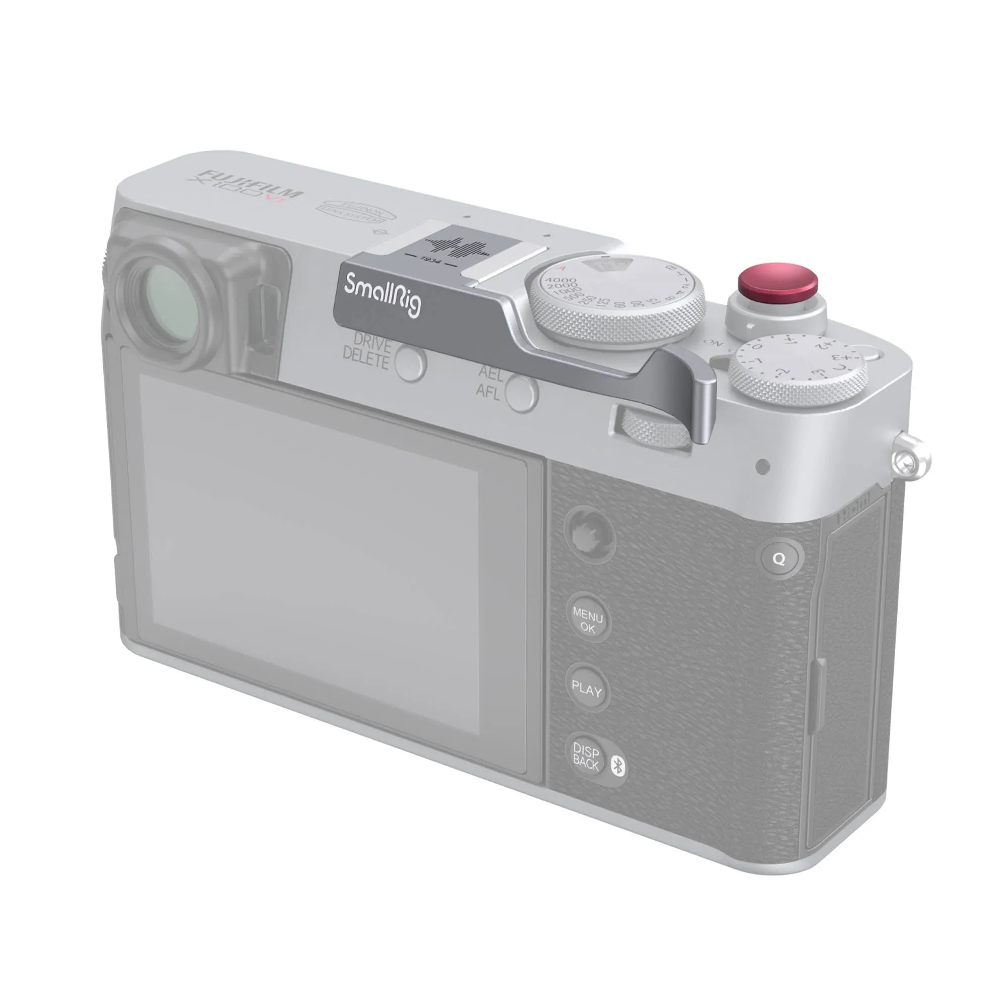 SmallRig Thumb Grip for FUJIFILM X100VI & X100V Silver