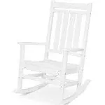 POLYWOOD Estate Rocking Chair - White