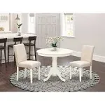 Round Dinette Table and Two Parson Chairs