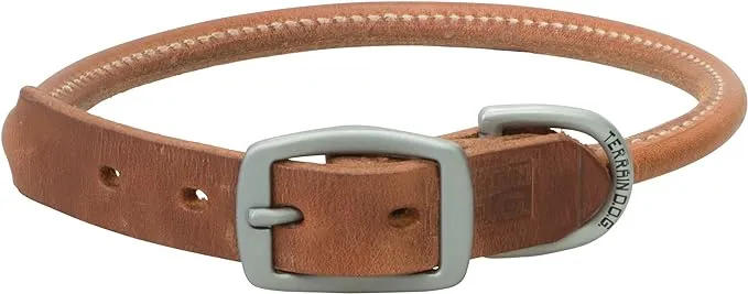 Terrain D.O.G. Harness Leather Rolled Dog Collar