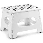 Folding Step Stool - The Lightweight Step Stool Is Sturdy Enough to Su