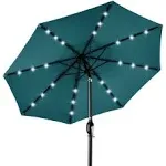 Best Choice Products 10ft Solar LED Lighted Patio Umbrella w/ Tilt Adjustment