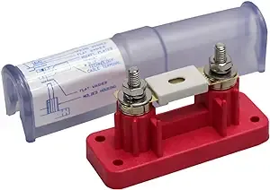 AIMS Power ANL500KIT Inline Fuse Kit, Includes Fuse Holder and 500 amp Fuse, Compatible with 12V or 24V DC Systems, Can be Connected in Parallel, Works with 7000W Inverters or Smaller