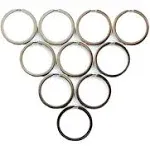 Silipac Metal Keychains Stainless Steel For Car Silver RING2V