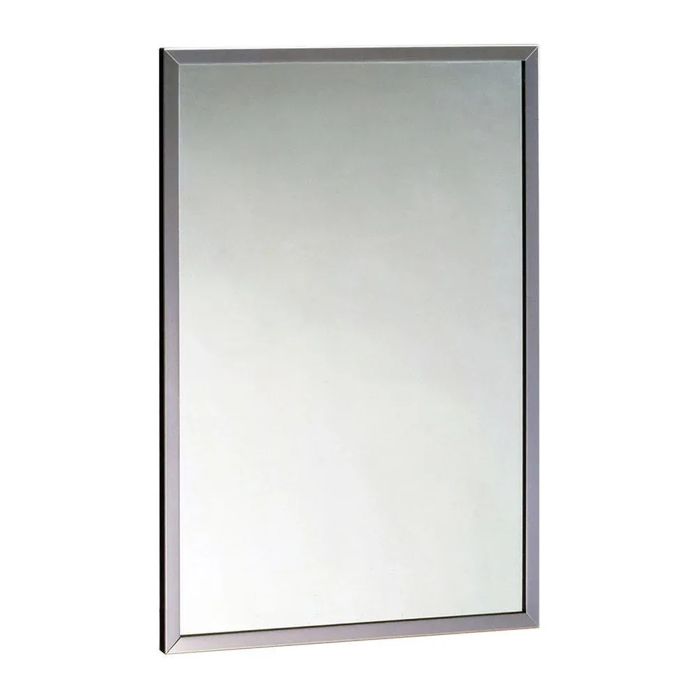 Bobrick Channel Frame Mirror, Stainless Steel