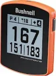 Bushnell Phantom 2 Golf GPS Rangefinder with Magnetic Mount (Black/Orange)