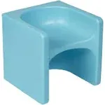 ECR4Kids Tri-Me 3-in-1 Cube Chair, Kids Furniture - Cyan