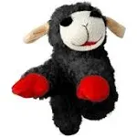 Multipet Lamb Chop Black 6" Small | Black Lamb Chop Dog Toy | Lamb Chop Sqeaker Toy | 6" | Black | Officially Licensed