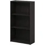 Furinno Basic 3-Tier Bookcase Bookshelf Storage Shelves, Dark Espresso