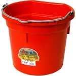 DuraFlex Plastic Flatback Bucket Orange 1 Count by Duraflex