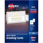 Avery Half-Fold Greeting Cards Inkjet