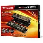 TEAMGROUP T-Force CARDEA A440 Graphene & Aluminum Heatsink 2TB DRAM SLC Cache 3D NAND TLC NVMe Phison E18 PCIe Gen4x4 M.2 2280 Internal SSD Works with PS5 Read/Write 7,000/6,900 MB/s TM8FPZ002T0C327