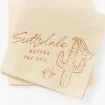 Scottsdale Before The Veil Bachelorette Napkins by ForYourParty.com - Natural and Copper (20)