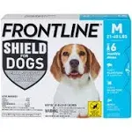 Frontline Shield for Dogs Medium, 21-40 lbs, 6 Month Supply