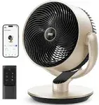 Dreo Smart Fans for Home Bedroom, 16 Inch, Air Circulator Fan with Remote/WiFi/Voice Control, 25dB Quiet DC Room Fan, 120°+90° Oscillating Fan, 6 Modes, 9 Speeds, 12H Timer, Works with Alexa/Google