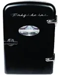 Frigidaire EFMIS129 Black Portable Retro 6-Can Mini Fridge