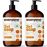 Everyone 3-in-1 Body Wash - EWG Verified, Coconut Cleanser, Cedar & Citrus Scent - 32oz (2 Pack)