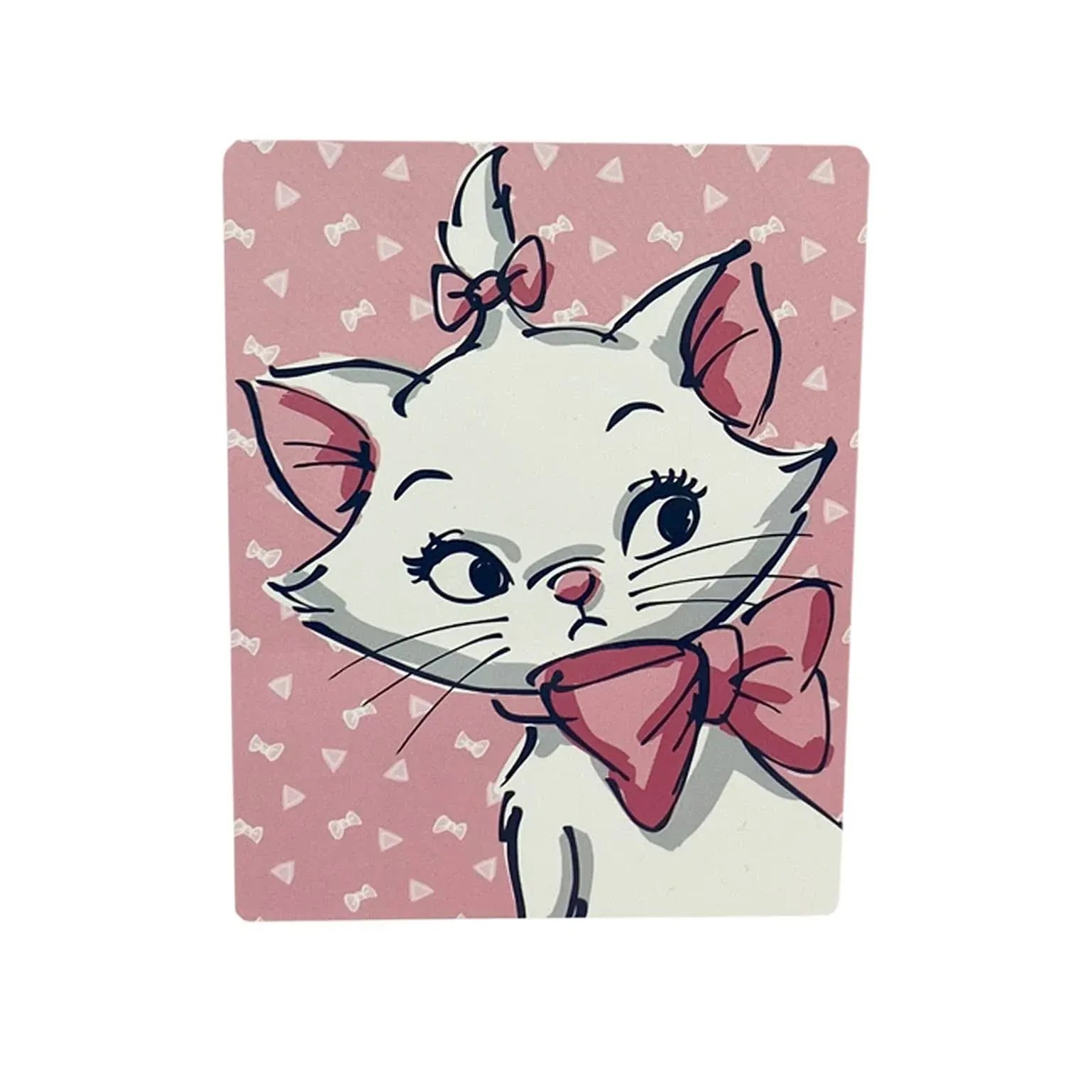 Disney Classics The Aristocats Marie Blanket Big Bow 46inches x 60'' Warm Soft Super Throw