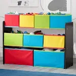 Delta Children Deluxe Multi-Bin Toy Organizer with Storage Bins Dark