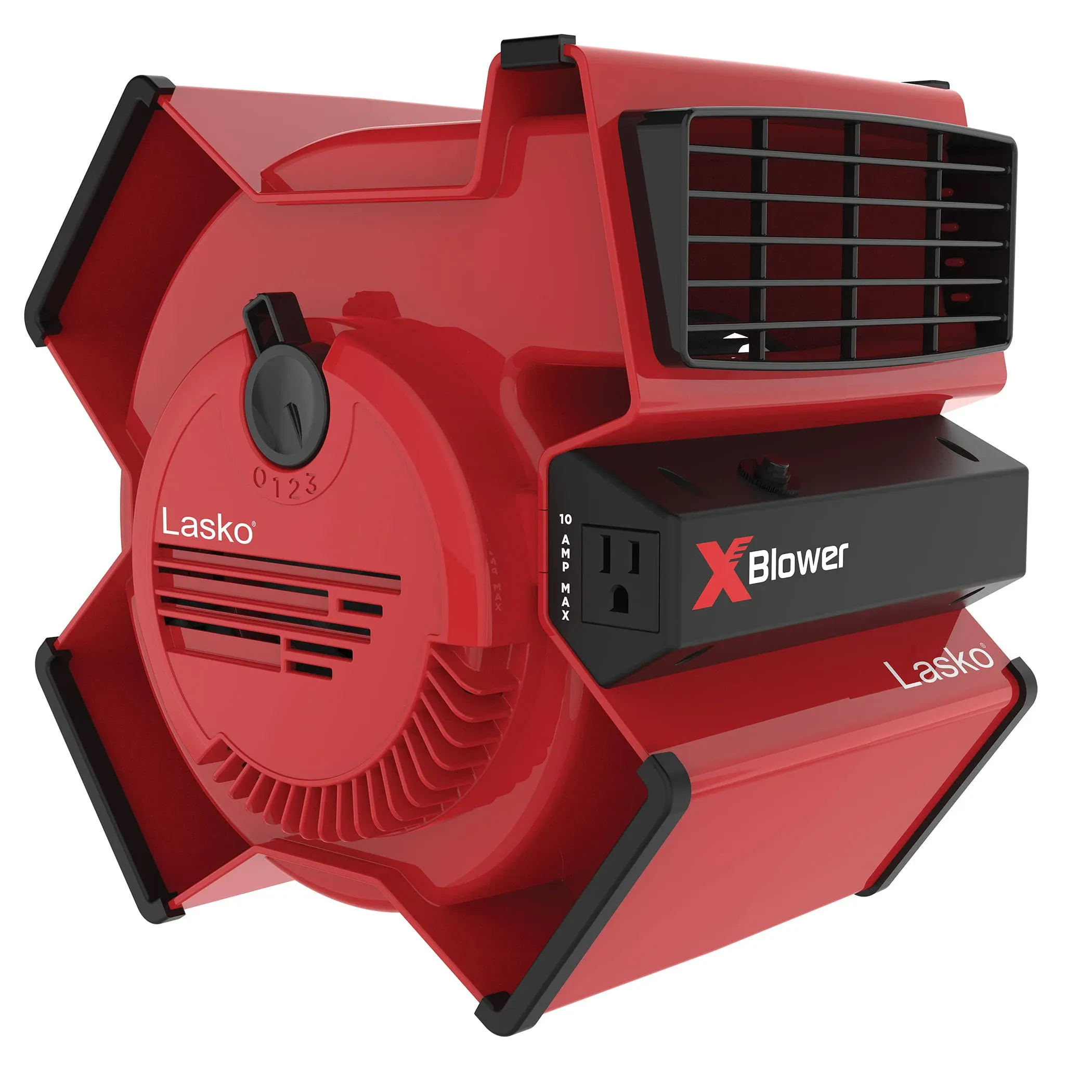 Lasko X-Blower Multi-Position Blower Utility Fan Red