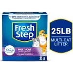 Fresh Step Clumping Cat Litter, Multi-Cat Odor Control, 14 lbs