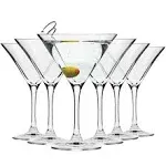 Krosno Elite Glasses for Martini Cocktail Cosmo | Set of 6 | 150 ml | Dishwasher