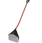 ROOT ASSASSIN 58-Inch Yard & Garden Rake Multi-Tool, Red/Grey - N/A