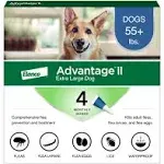 Advantage II for Dogs Over 55 lbs (4 Month)