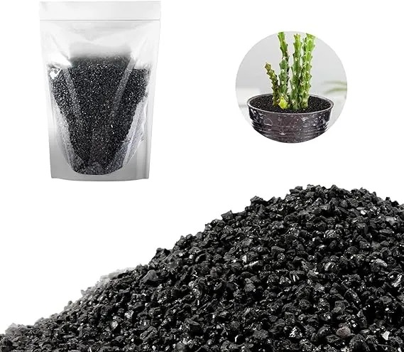 1.5lb Natural Black Coarse Sand Stonedecoratio<wbr/>n Fish Tank Gravel Black Aquarium 