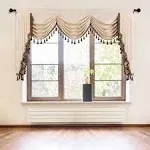 Thick Chenille Window Curtains Valance - Chocolate, W59