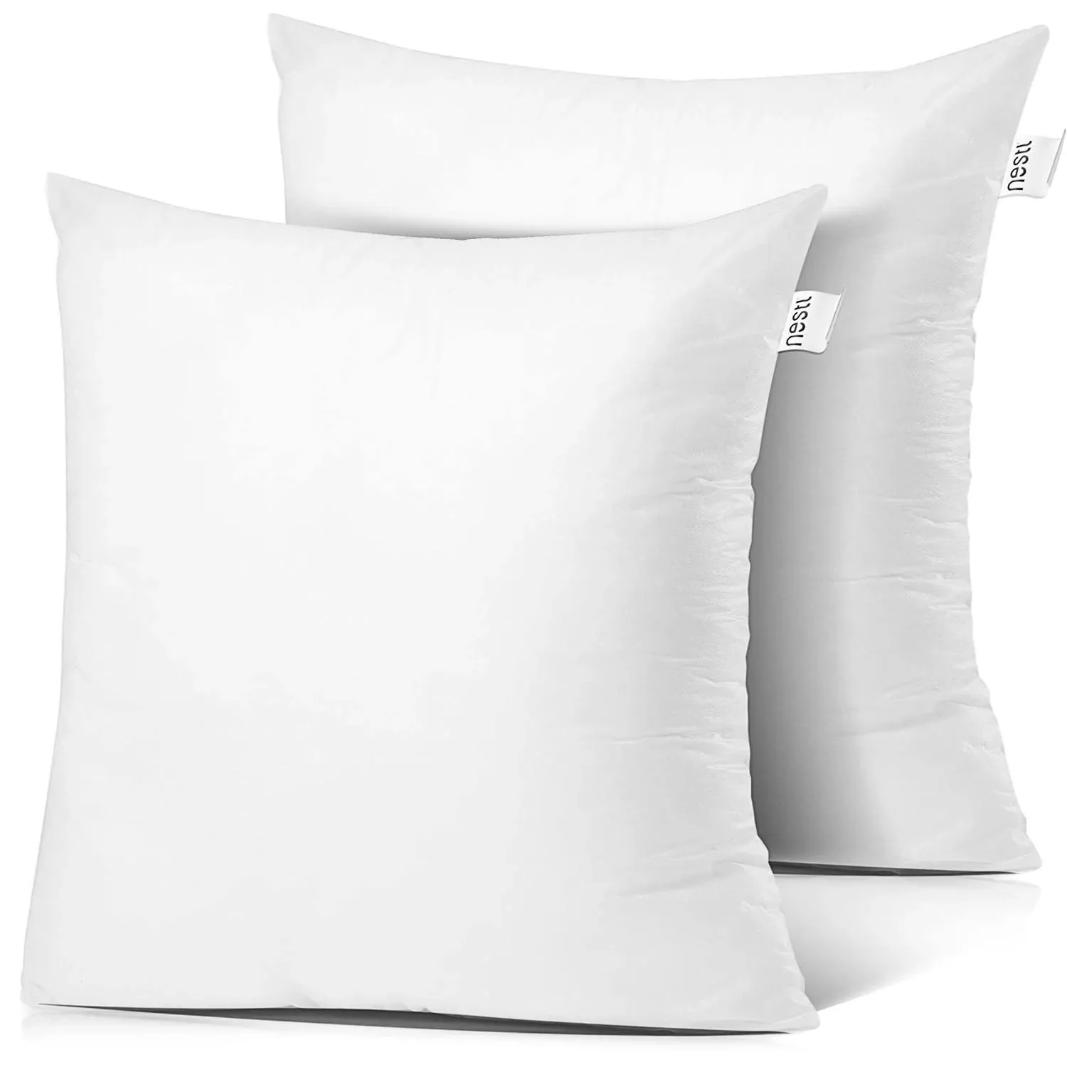 Nestl Square Sofa Throw Pillow Inserts - 24"x24" - 2 Pack - White