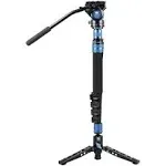 Sirui P-325FS 5-Section Carbon Fiber Monopod with VA-5 Compact Video Head