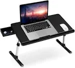 SAIJI Laptop Bed Tray Table, Laptop Computer Lap Desk for Bed, Laptop Bed Desk w