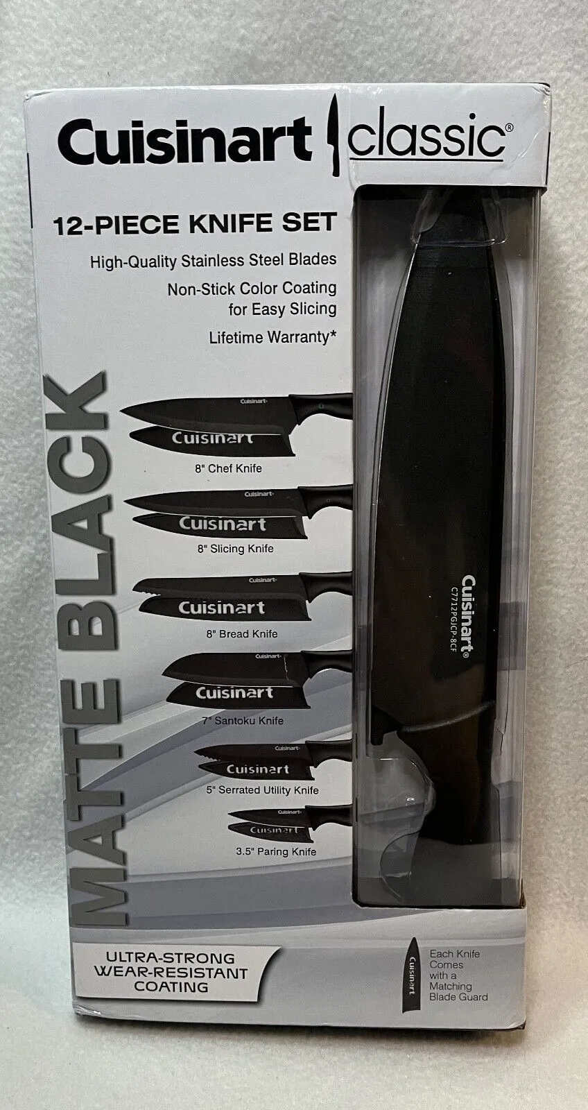 Cuisinart Matte Black 12-pc. Cutlery Set