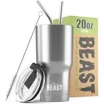 Beast 20 oz Tumbler Stainless Steel Vacuum Insulated Coffee Ice Cup Double Wa...